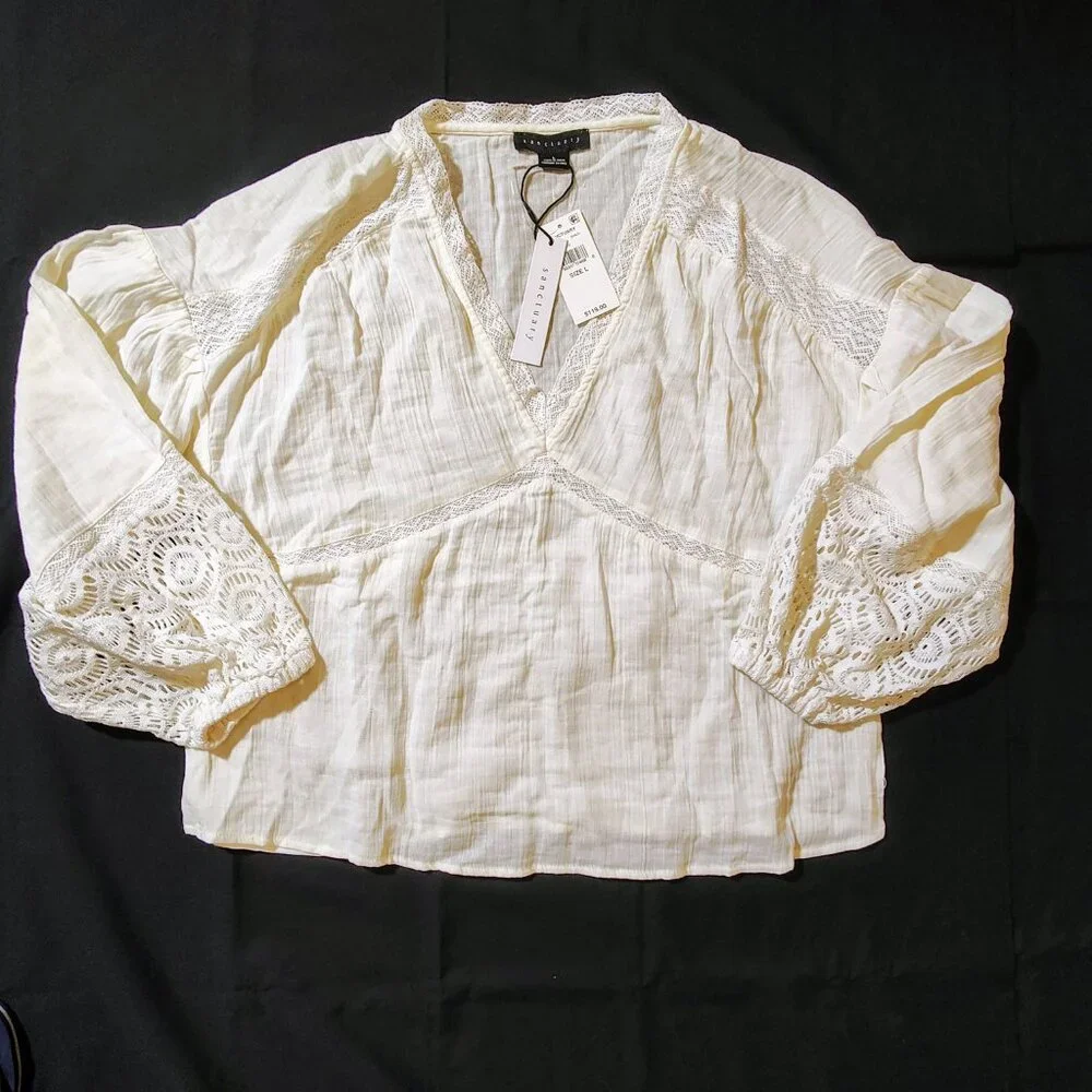 NWT‎ Sanctuary Heirloom Blouse L
